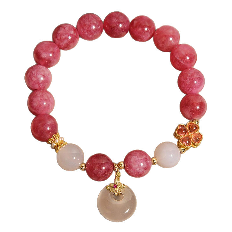 Bracelet en cristal Tourmaline en poudre de pierre naturelle pour les femmes