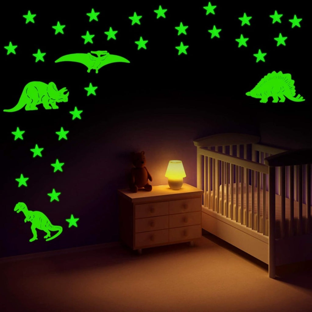 Stickers muraux Glow-in-the-Dark de 100 pièces