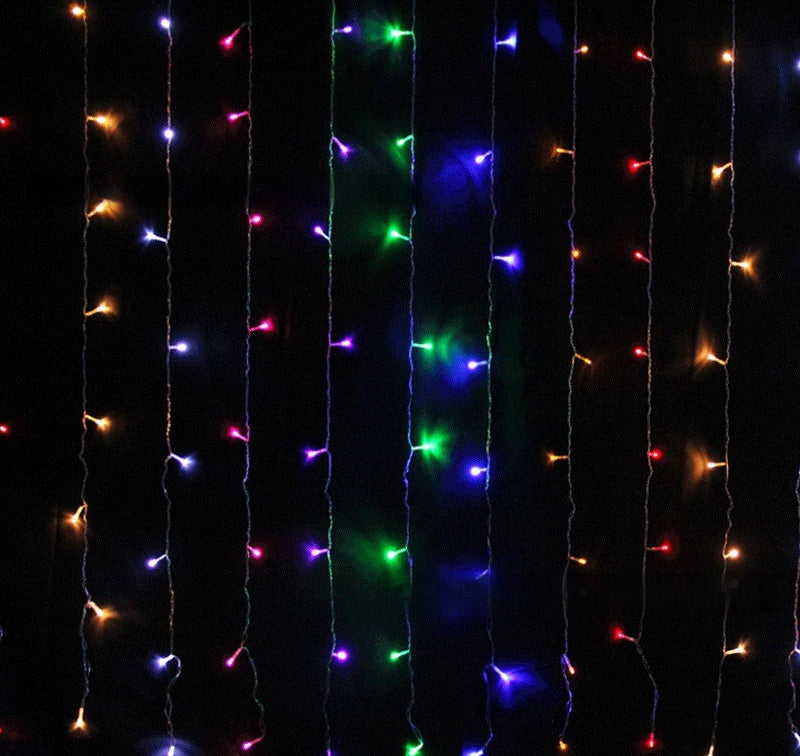 Led3 3 M 300 Tête Rideau Colored Lights String