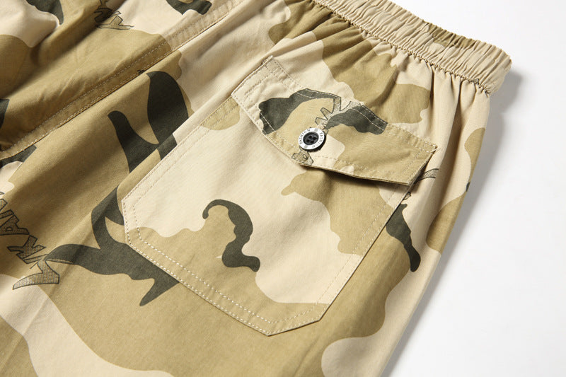 Short de fret en coton pur pour hommes