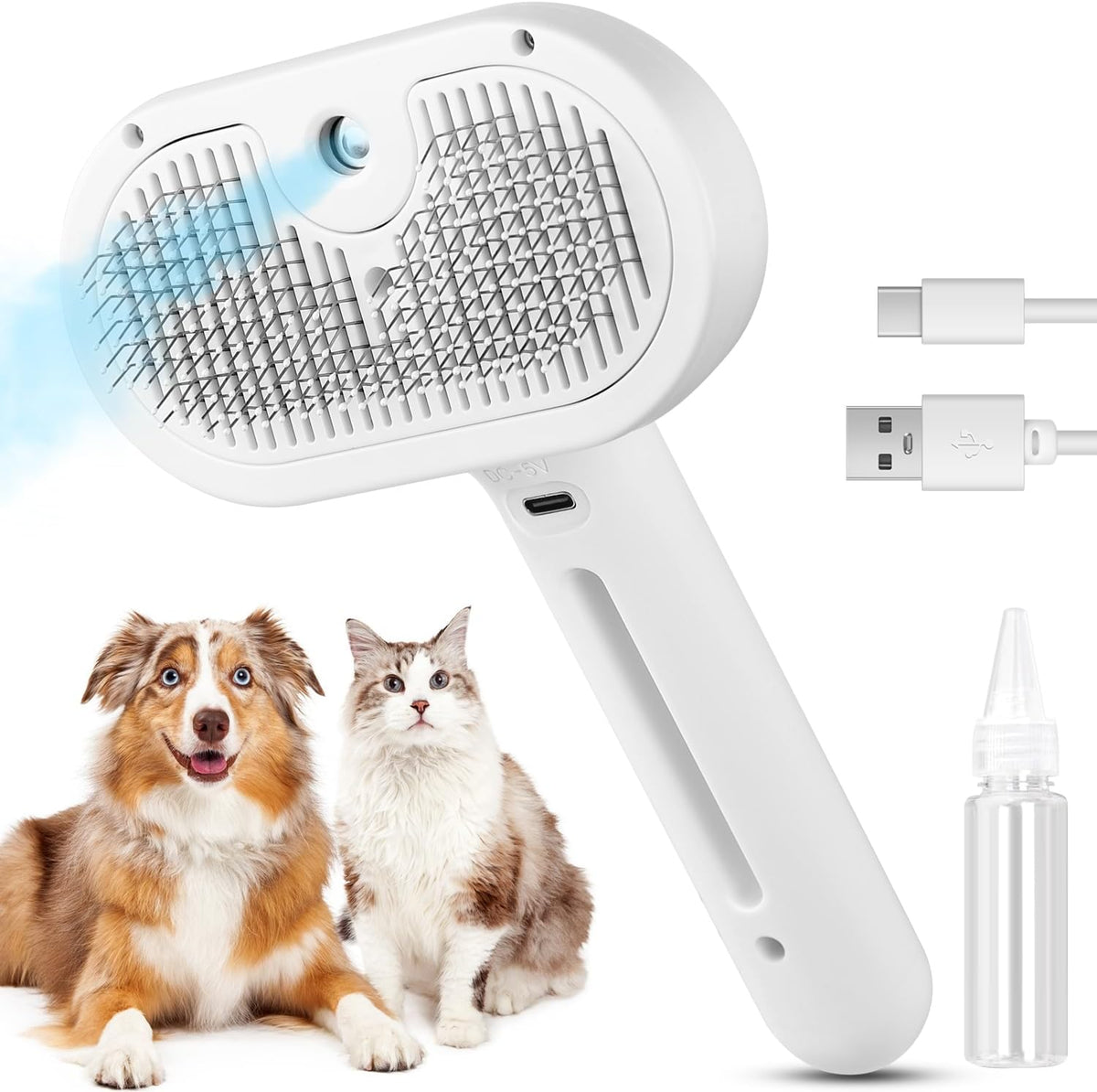 3 en 1 brosse à vapeur de chat