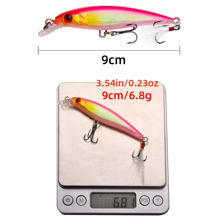 Set of 5 9cm Minnow Bait Lures