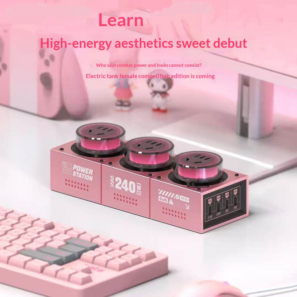 Charging Station Power Tank 240W GaN Desktop Power Strip