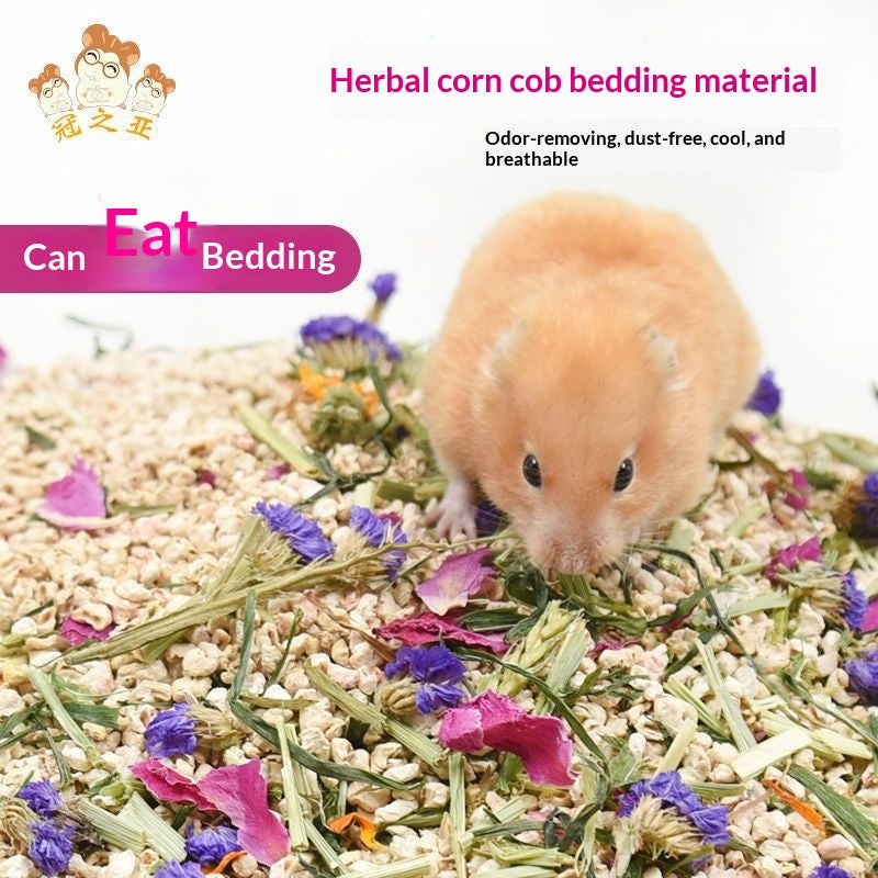 Literie de maïs hamster Refroidissement d'été Désodorisation des rasages de bois Fournitures de litière