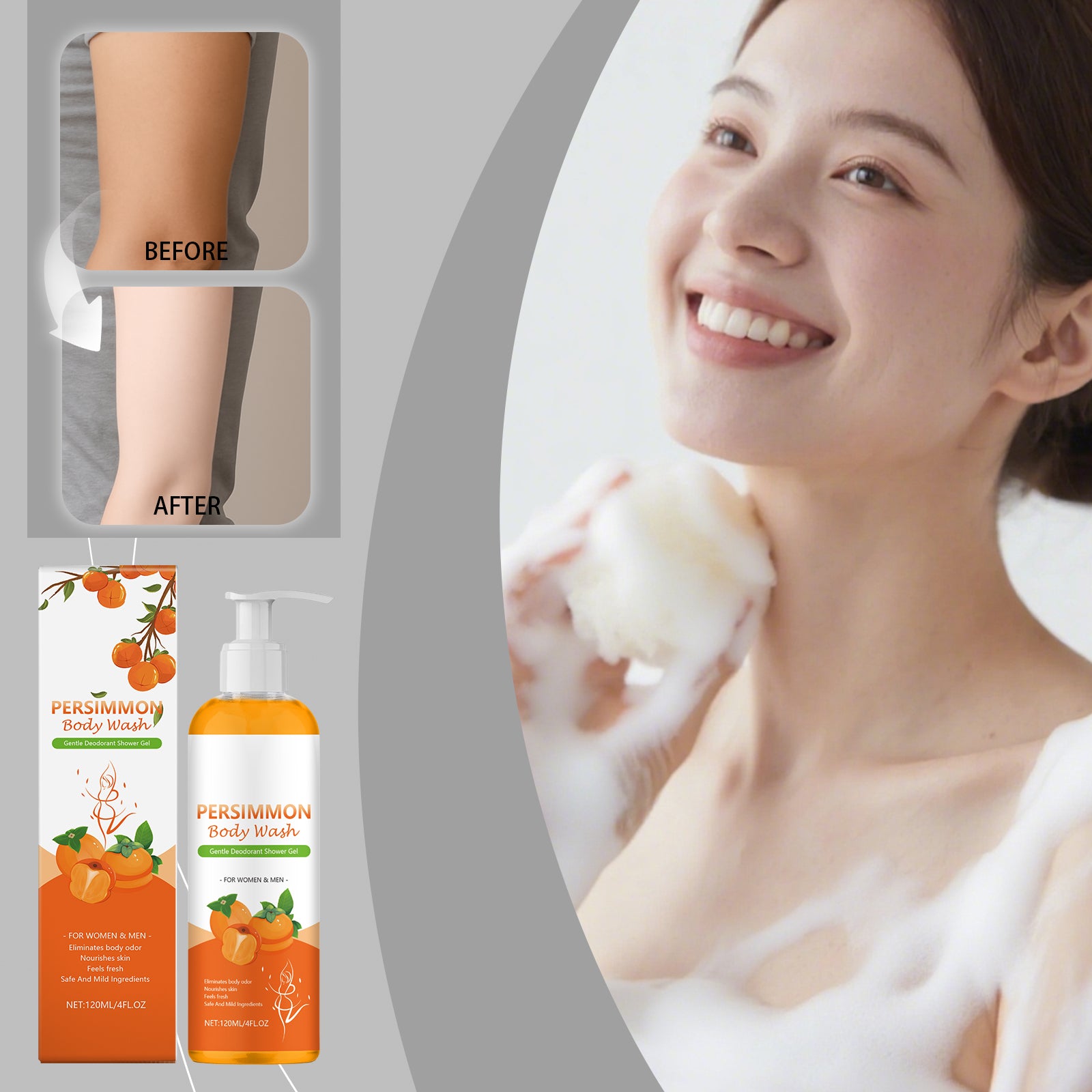 Gel douche pour le corps nourrissant 120ml-boîte