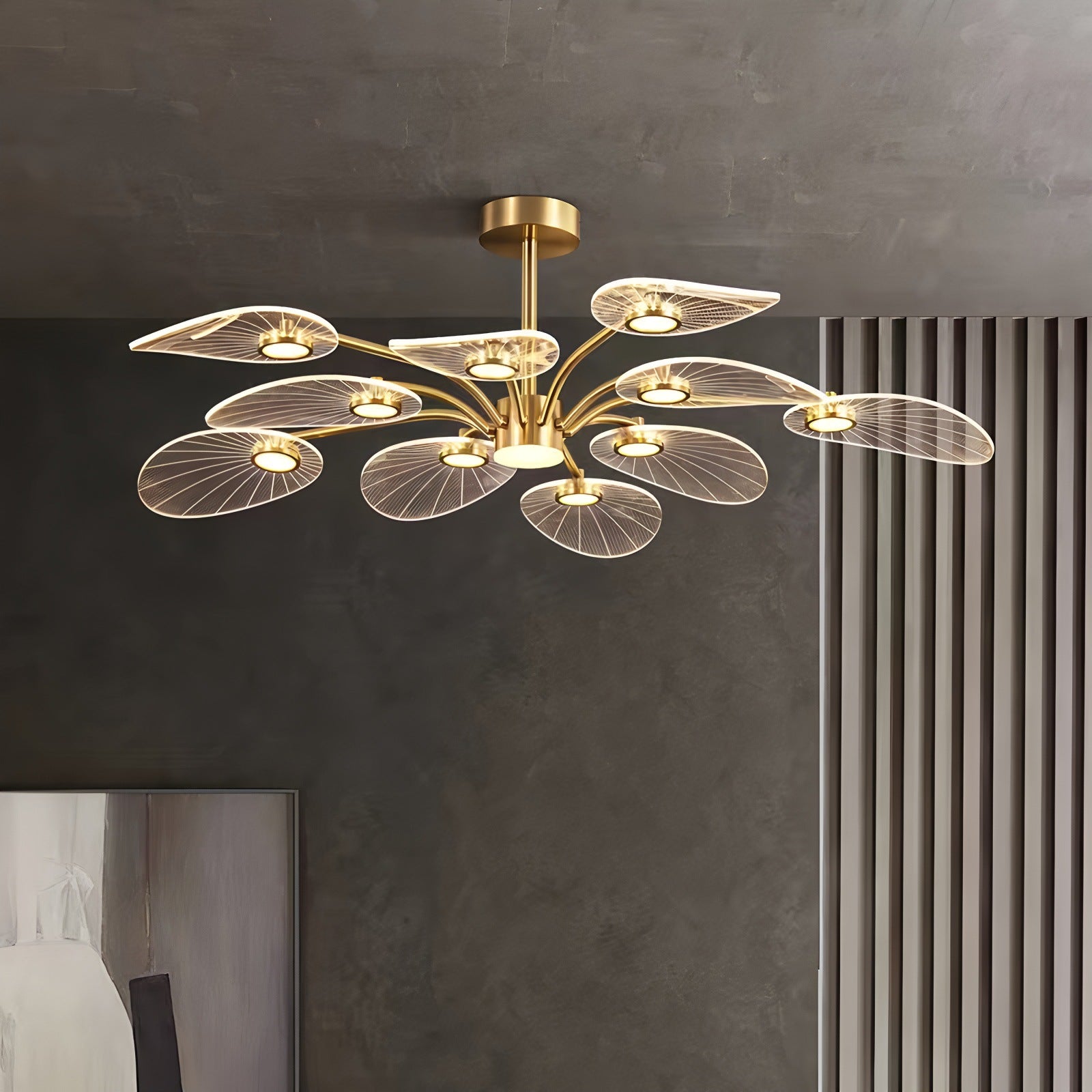 Salle d'étude en acrylique de style nordique Chandelier