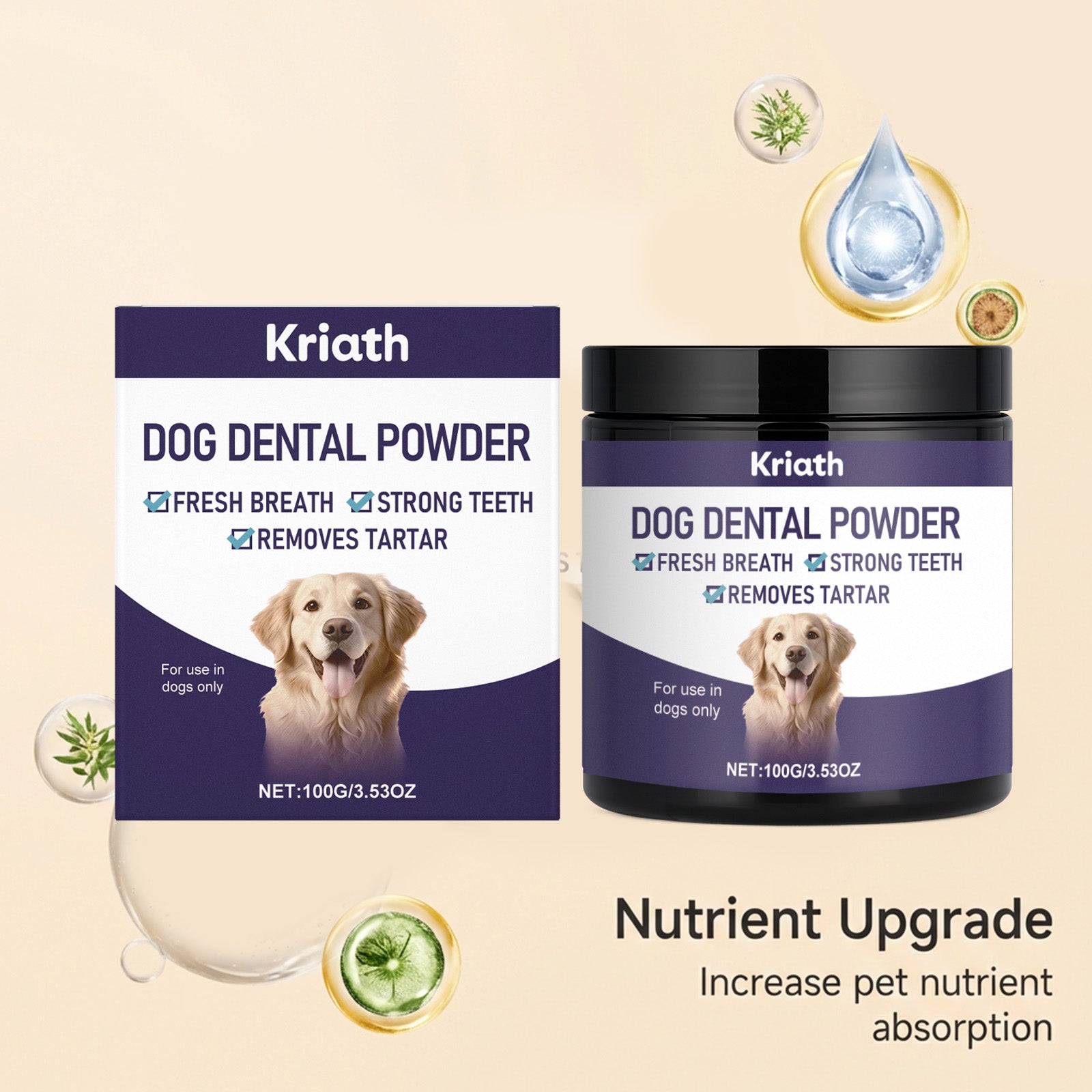 Poudre de fraicheur spécifique au chien
