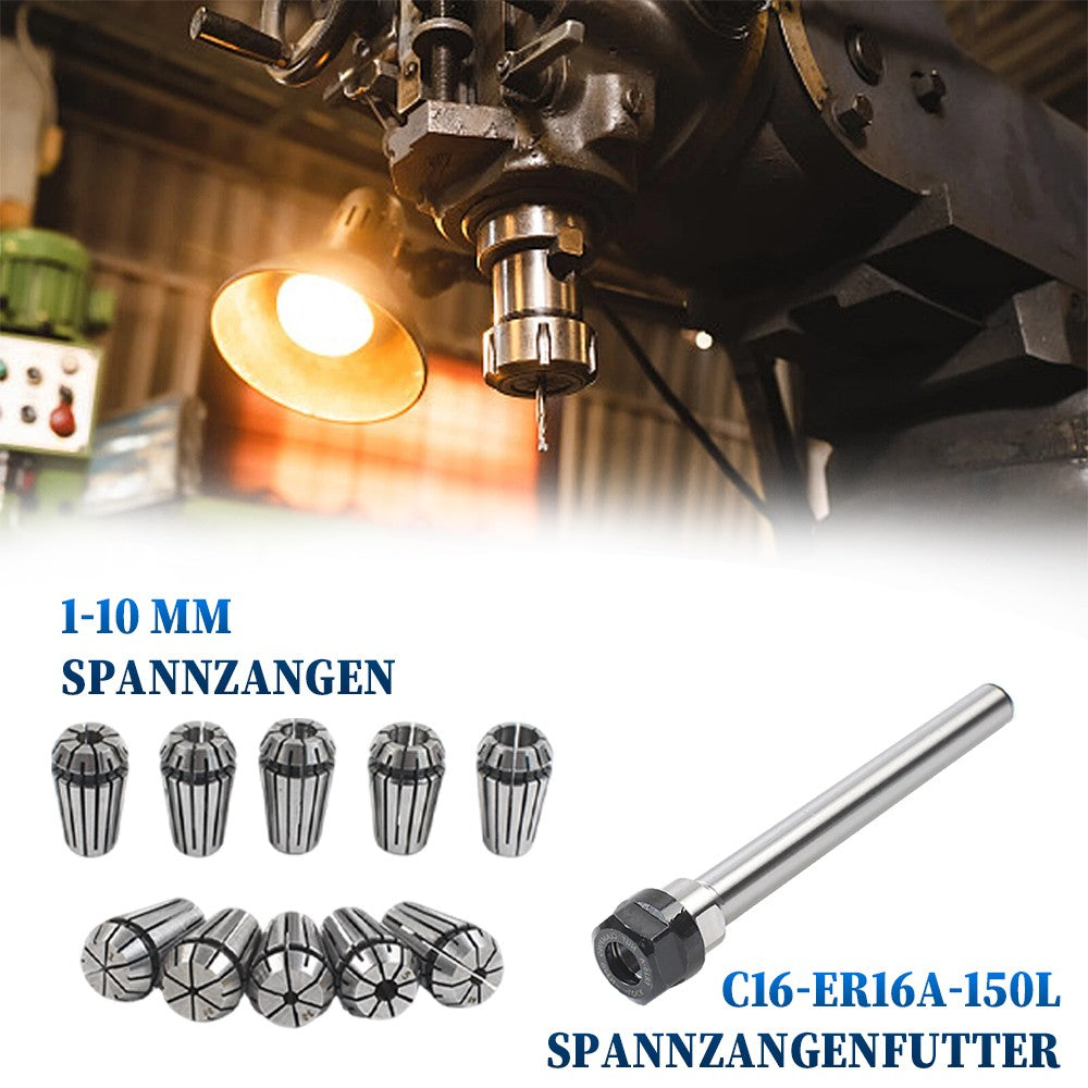 10Pcs ER16 Ensemble de collet à ressort pour fraisage CNC Machine de gravure d'outil acier