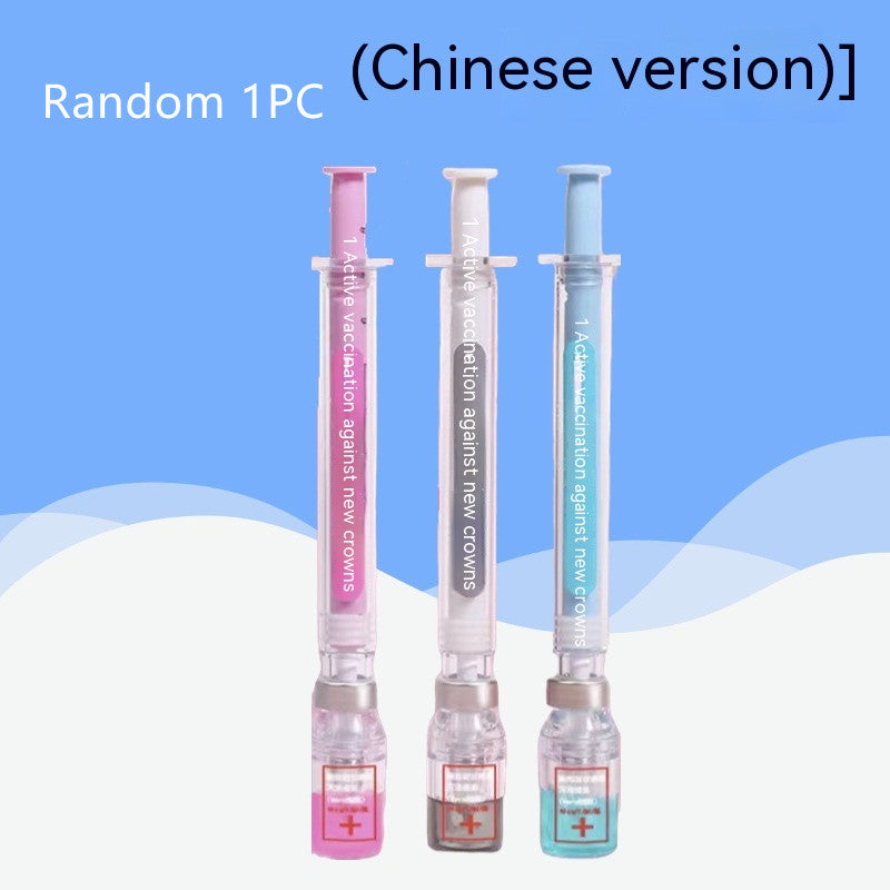Vaccin stylo nouveau design créatif Sens gel stylo beau brosse étudiant