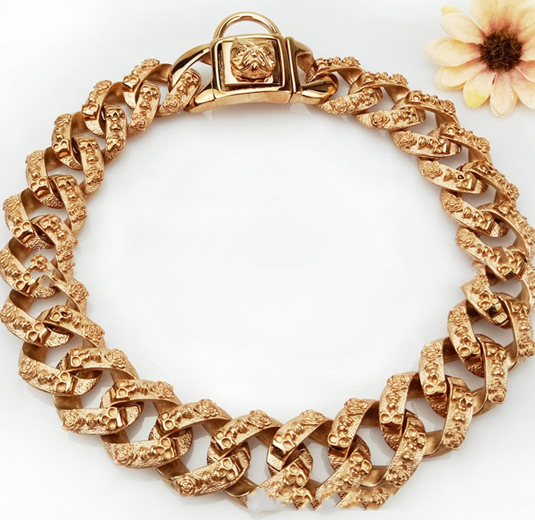 Collier de collier en acier inoxydable Crâne