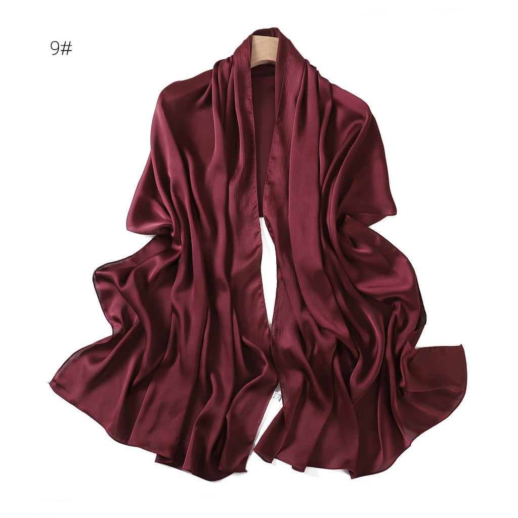 Solid Color Women's Summer Shawl Sunscreen Scarf