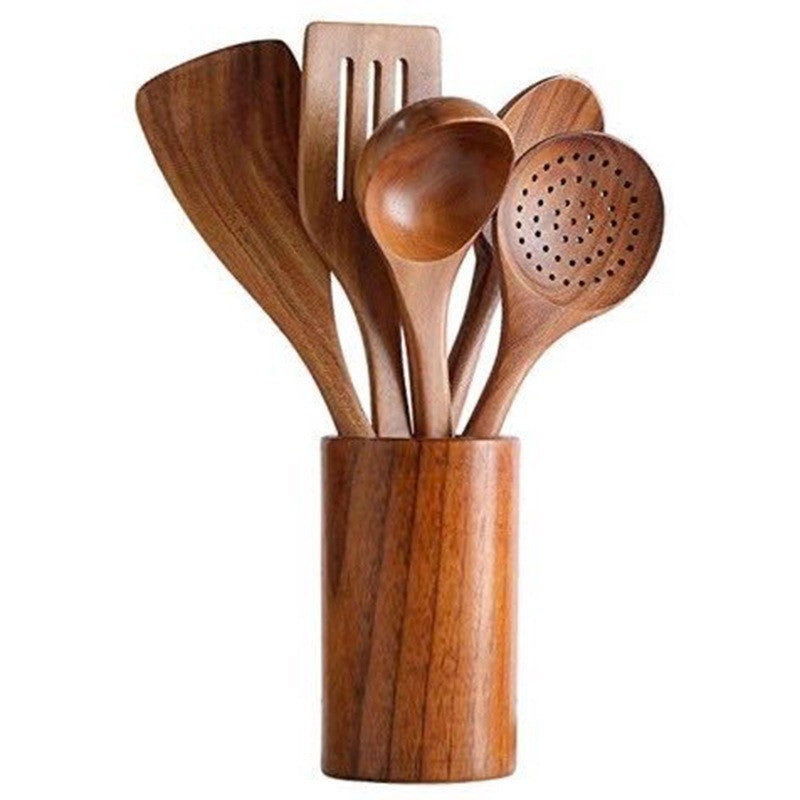 Ensemble de spatules en bois de teck