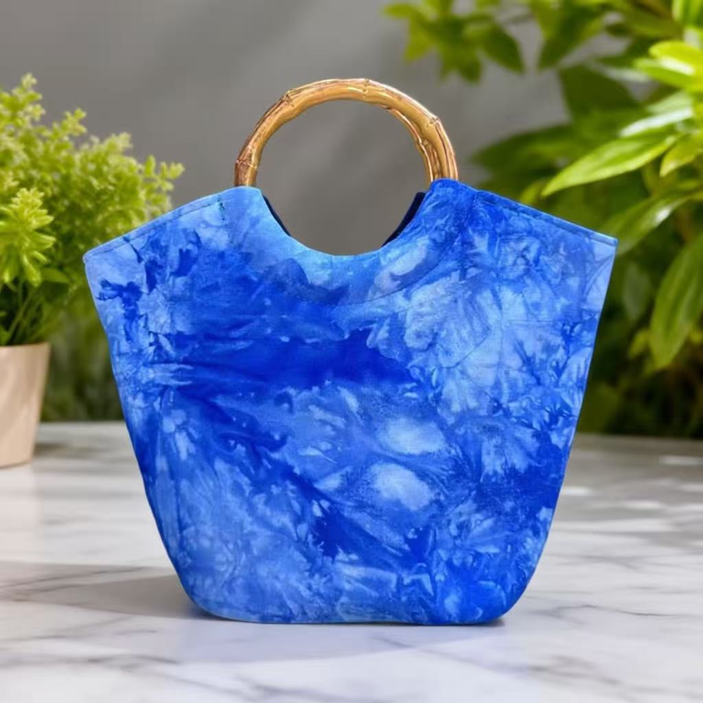 Sac à main Vintage Tie Dye Ba Bamboo Stripe Style ethnique
