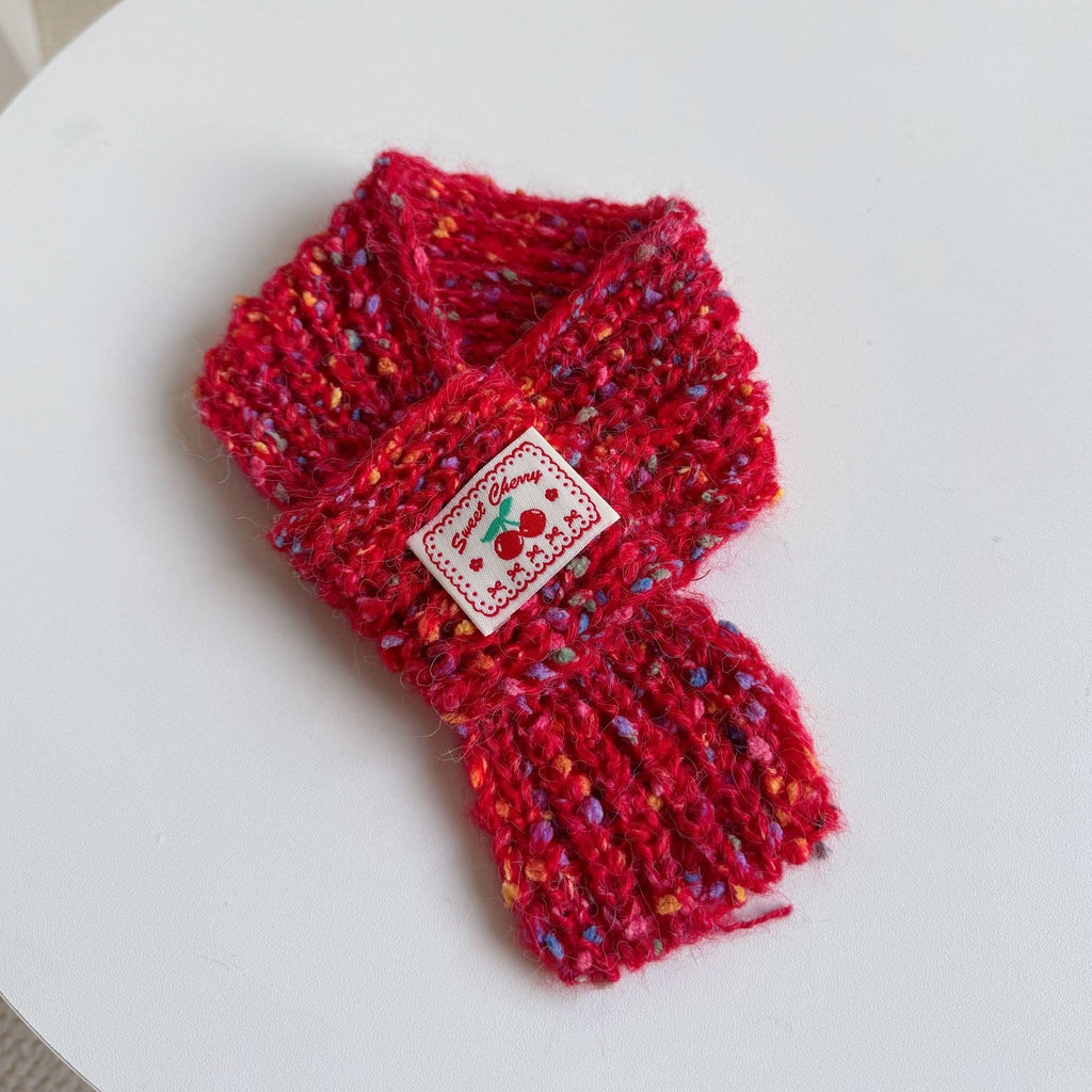 Bib chaud tricoté et serviette salive pour chiens