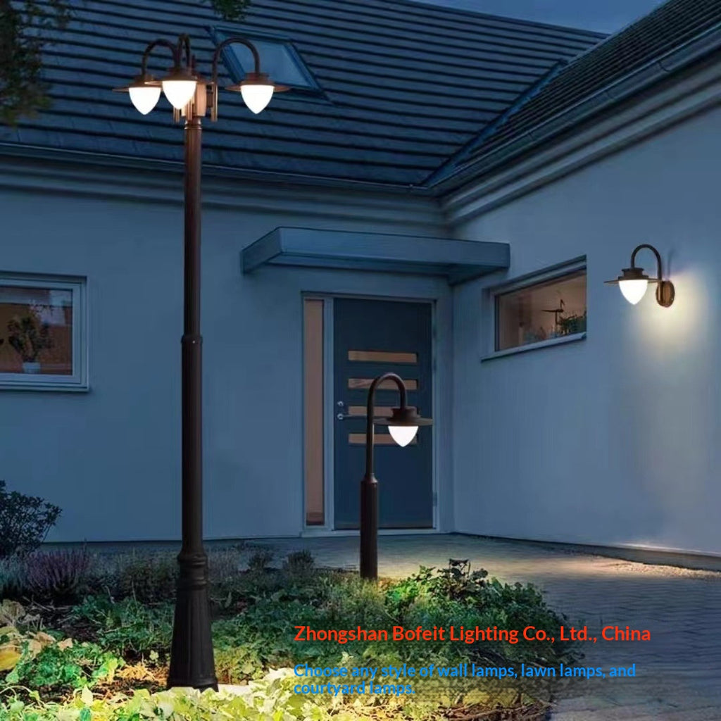 Lampe extérieure étanche de jardin léger en forme de cœur