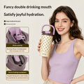 Dual-use straw water bottle