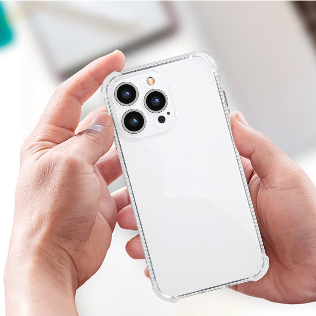 TPU transparent à trous précis Cas de téléphone airbag tout compris