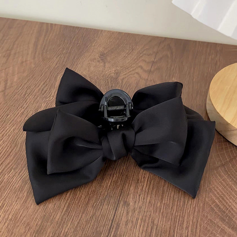 Poignée de cheveux de couleur uni XL Bow Ribbon