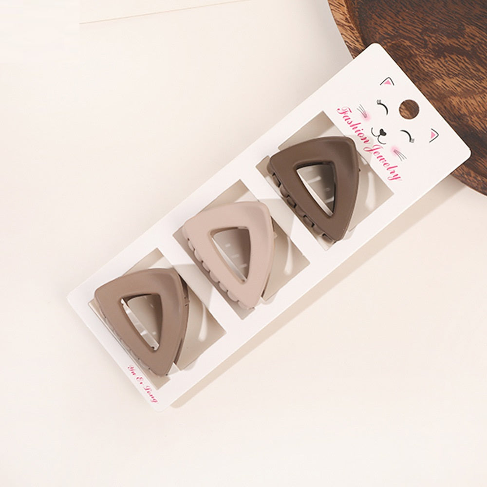 Coffee Color Série Trois-pièces Ensemble Barrettes Updo Hair Accessoires