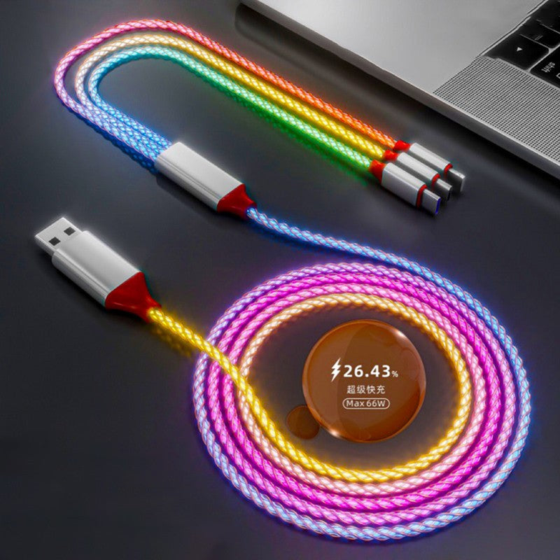 Ligne de charge progressive de Streamer coloré