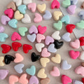 Perles de coeur acrylique couleur solide