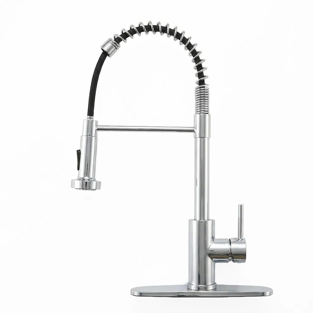 Robinet de cuisine avec pulvérisateur pulvérisateur industriel 1 poignée 1 trou ou 3 trous Robinet pour ferme