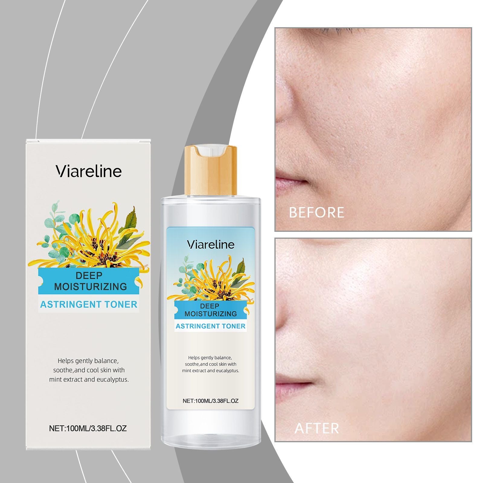La sorcière VIARELINE Hazel Eucalyptus visage toner hydratant