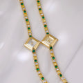Lumière Luxe Tempérament Gradient Diamond Anique Pocket Watch Printemps Vert Femmes