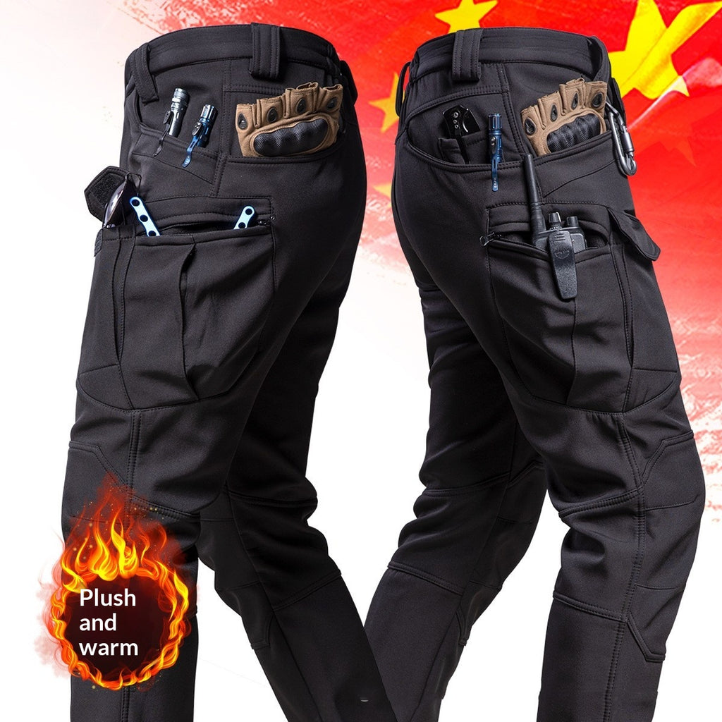 IX7 Instructeur tactique Pantalon de fret pour hommes en coque souple extérieure