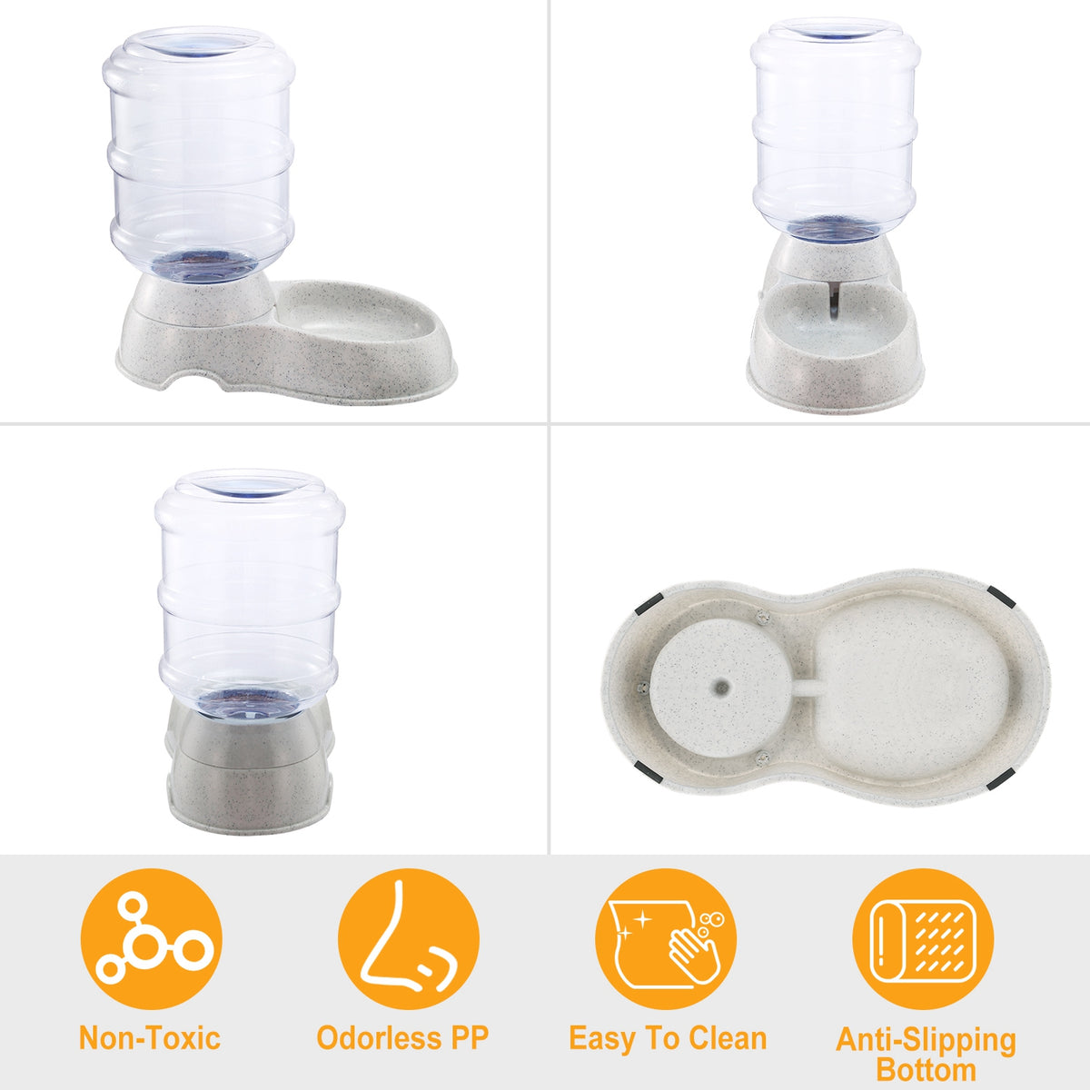 3.5L 1Gal Animaux de compagnie distributeur d'eau auto-distributeur Gravité Animaux de compagnie alimentation d'eau automatique Pet Wate