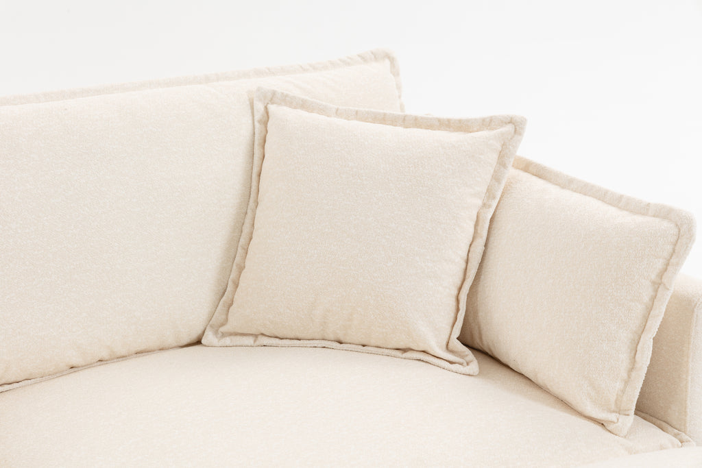 Moderne 4 places avec 2ottoman 149.61" Canapé sectionnel avec oreillers de taille