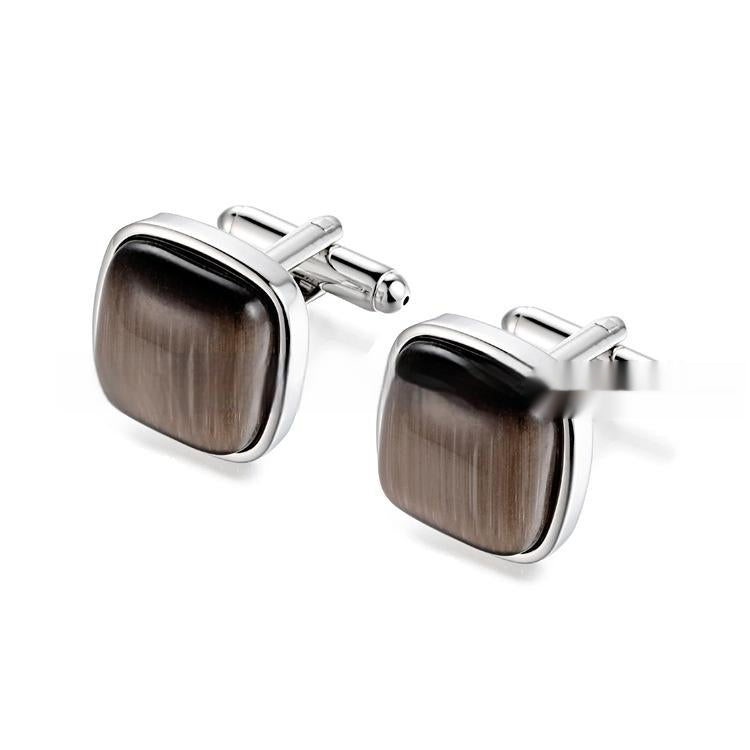 Men's High-end Opal Cufflinks Business Shirt Français Cufflink Ornament