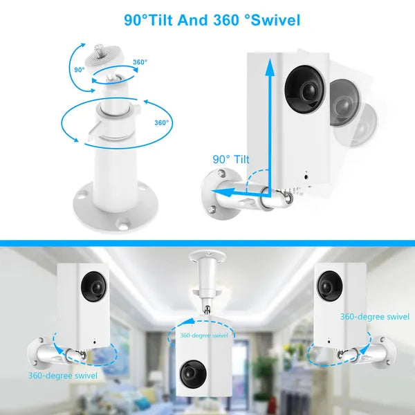 3 Packs Security Camera Wall Mount for Arlo 360 Degree Adjustable Camera Holder Garden Pat