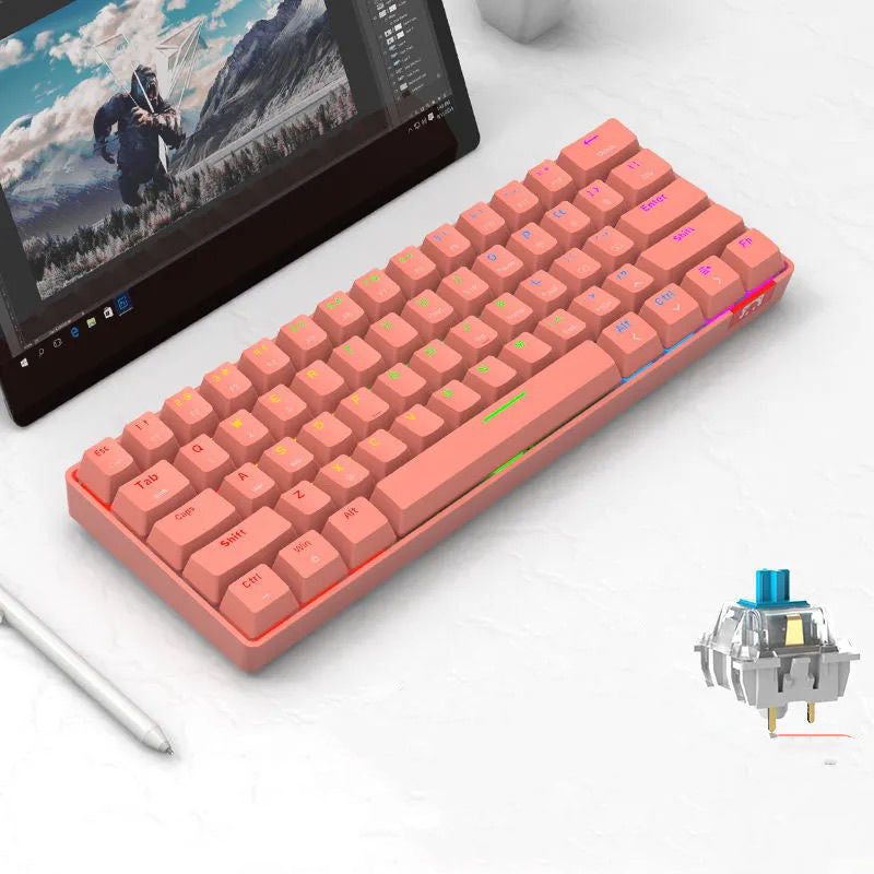 Téléphone à clavier mécanique Bluetooth bimode sans fil