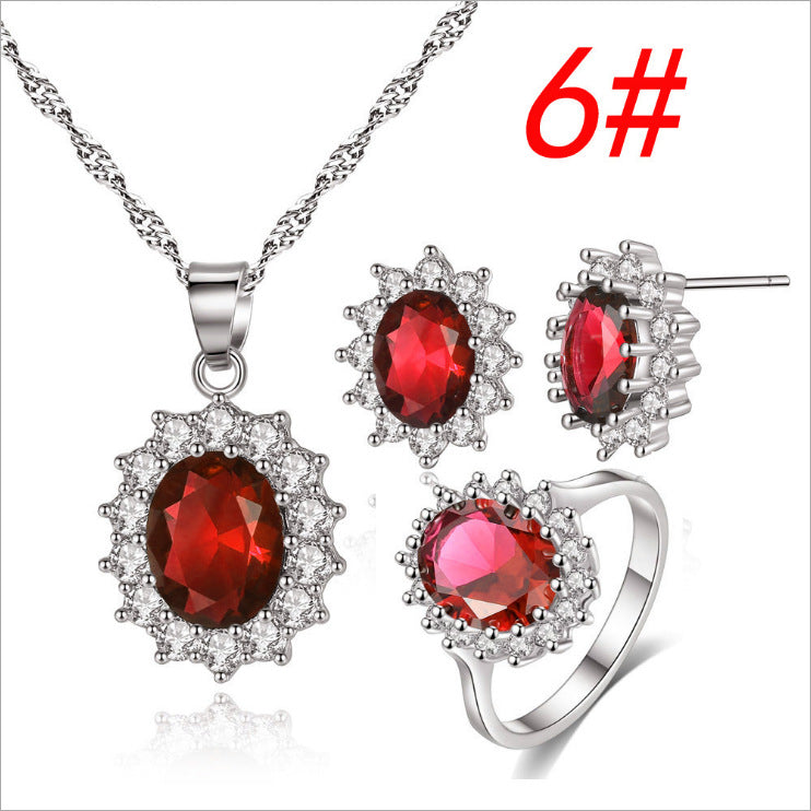 Ensemble de bijoux de tournesol Collier Anneau Boucles d'oreilles Boucles d'oreilles
