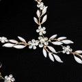 Boucles d'oreilles collier mariage bijoux en alliage trois pièces jeu de mariée européenne et américaine