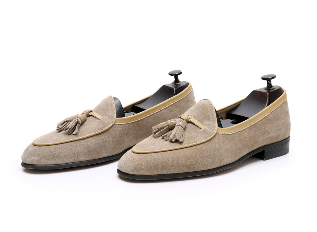 Chaussures en cuir véritable de style britannique pour hommes