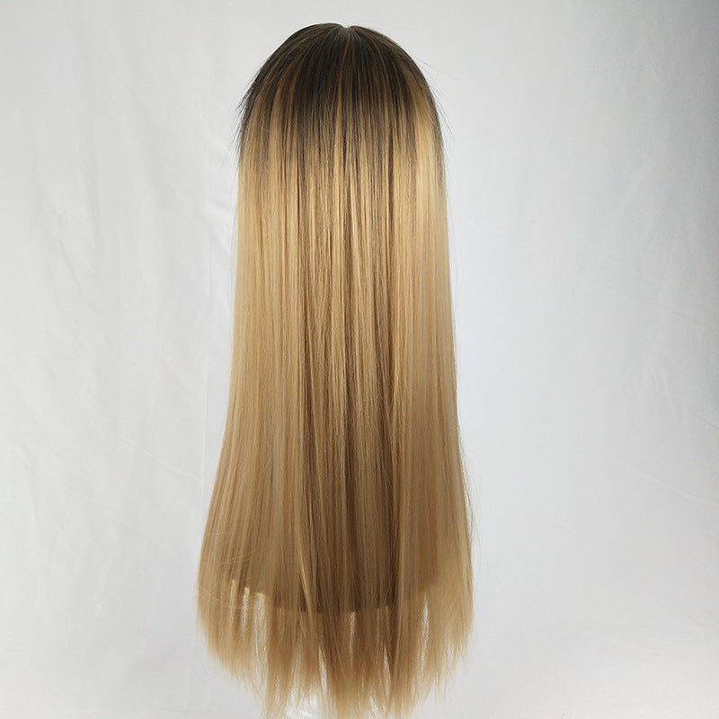 Long cheveux droit mode dégradé faux cheveux