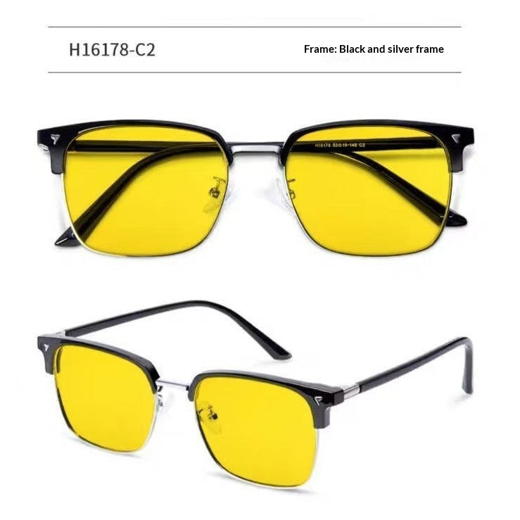 Lunettes à double usage Myopia Hommes Conduite de lunettes de vision nocturne