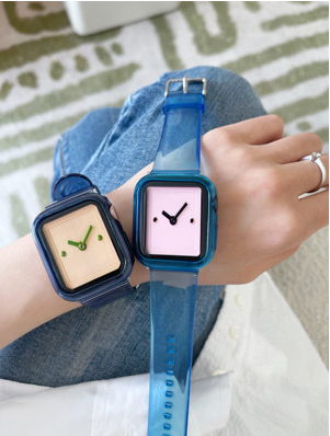 Marron transparent adapté pour Iwatch Watch Strap
