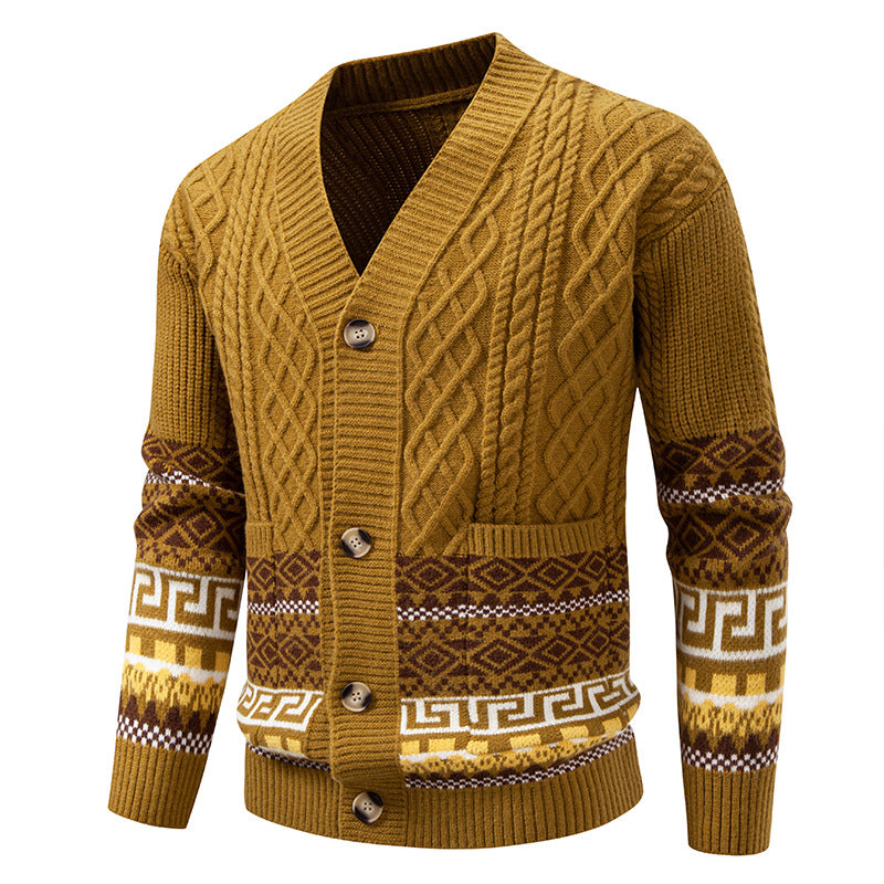 Veste casual pour hommes en tricot