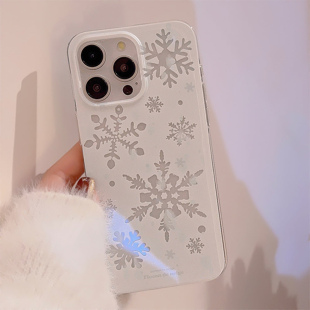 Automne et hiver Atmosphere Silicone cas de téléphone simple