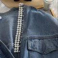Veste de denim courte polyvalente pour filles