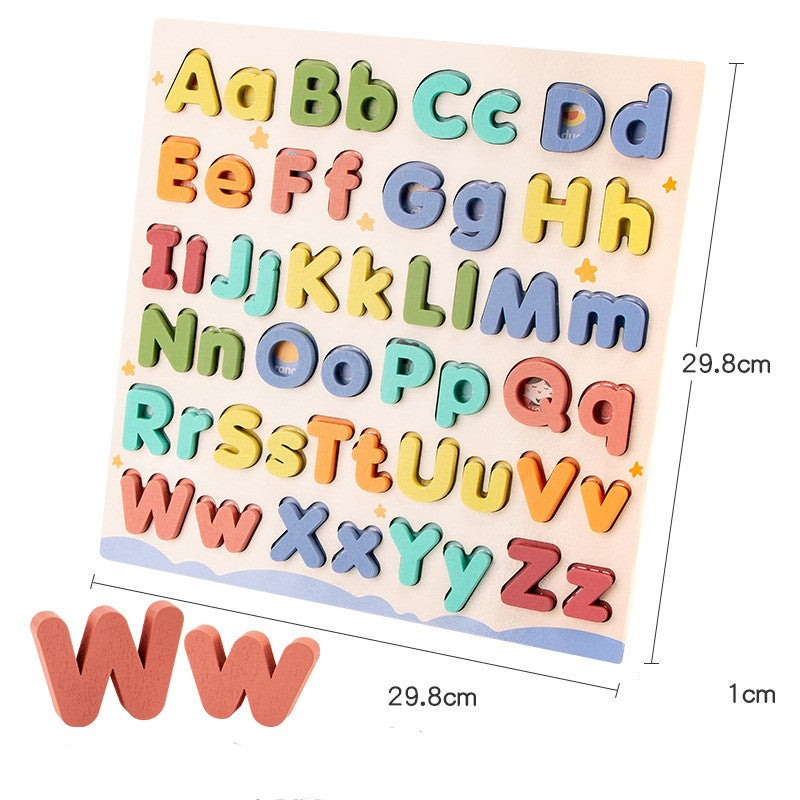 Conseil pour l'éducation des jeunes enfants Puzzle lettre en bois