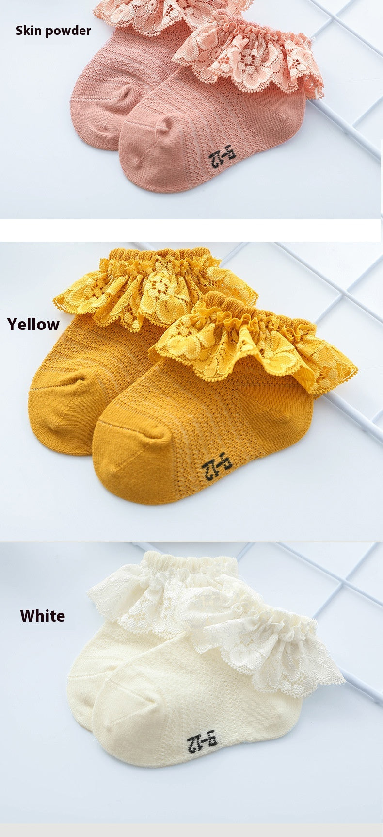 Été Filles Chaussettes en dentelle Chaussettes en dentelle