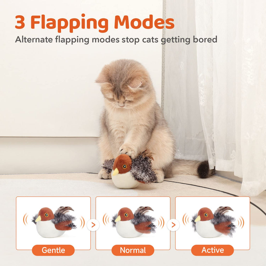 Jouets de chat enflammés Sandpiper paire-Mate oiseaux ressemblant Chirp