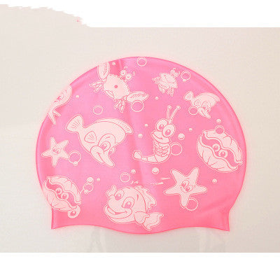 Silicone Cap de natation pour enfants Cute Caricature