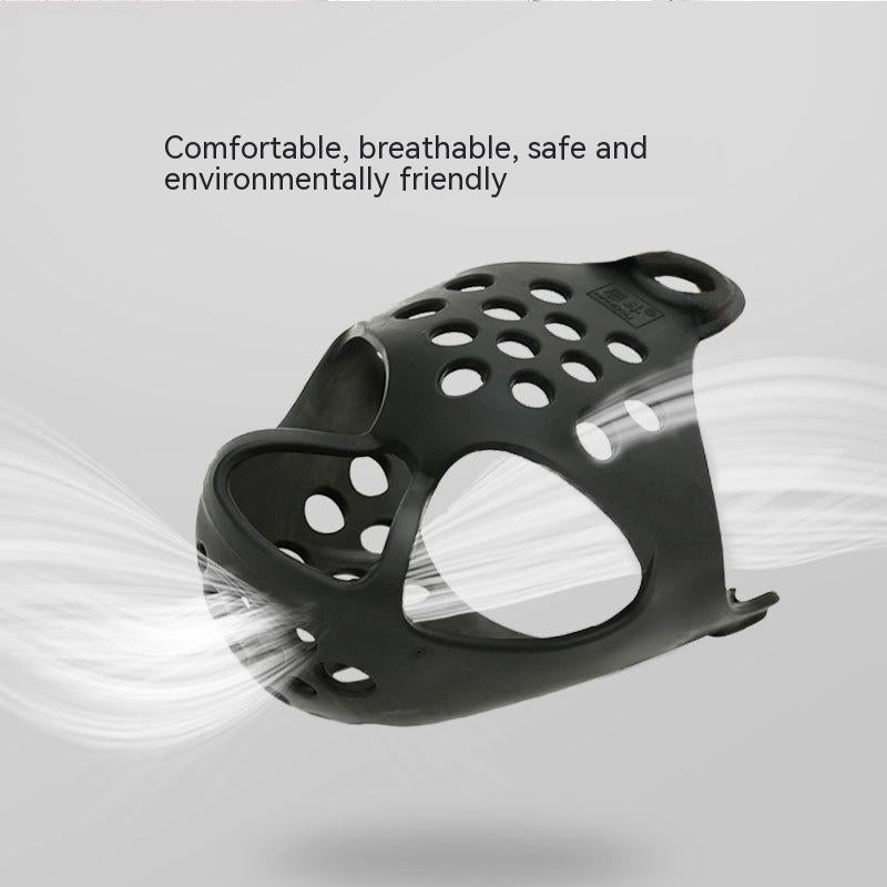 Couvre-dents en caoutchouc souple pour chien Masque anti-acajou