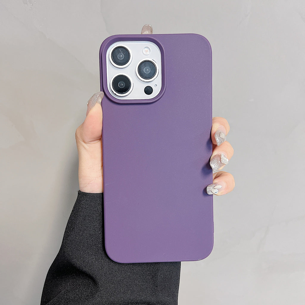 Solid Color Demi-paquet Skin Feeling Matte Cover Protection Case