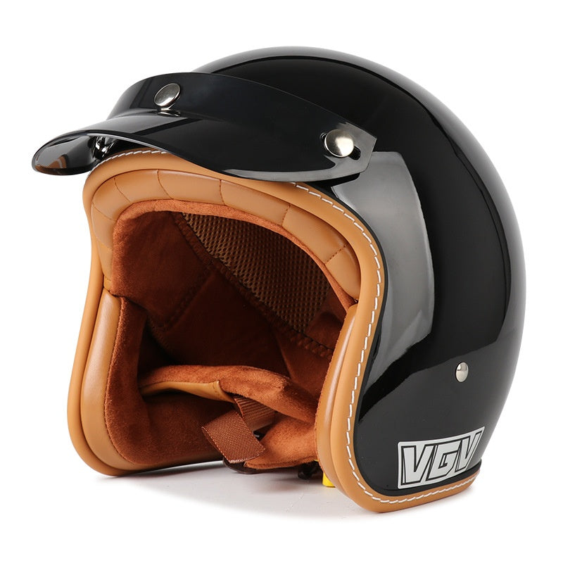 Casque de moto 3C Certifié voiture électrique rétro